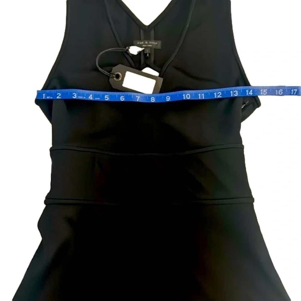 Rag and Bone Astrid Black A-Line Back Cut Out Dress size S - Picture 4 of 10